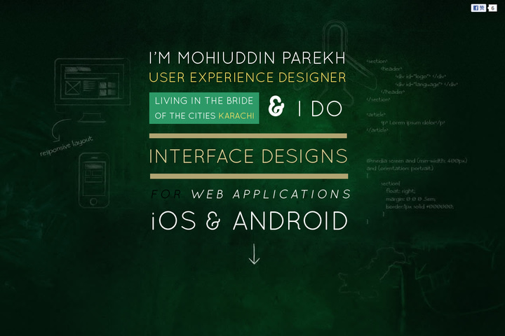 Mohiuddin Parekh website preview